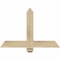 Ekena Millwork Eugene Rough Sawn Timber Gable Bracket, Douglas Fir, 36"W x 24"H x 2"D x 4"F, 16/12 Pitch GBW036X24X0204EUG00RDF - alternate 1